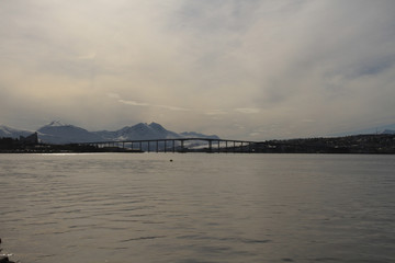 sunset, sky, sun, sunrise, nature, clouds,  landscape, evening, light, sea, cloud, blue beautiful, horizon, red, sunlight, mountain view, ocean tromso troms&oslash;  water travel tourism sea coast nature 