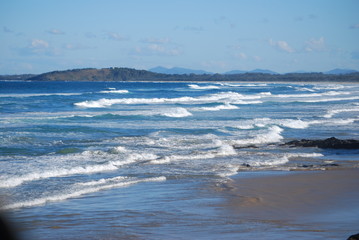waves on the beach