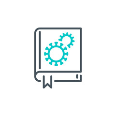 treatment guide Coronavirus infection single line icon isolated on white background. Perfect outline symbol guidance Covid 19 pandemic banner. Quality design element manual guide with editable Stroke