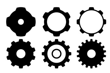 gears on white background