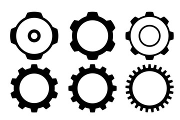 gears on white background