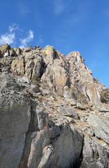 Fototapeta premium mountain landscape with blue sky