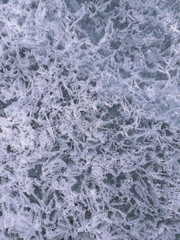 frosty pattern on window