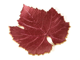 Handcrafted Home Decor  for Autumn - Handcraft red Leaf