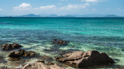 Stones on the beach of the Andaman sea