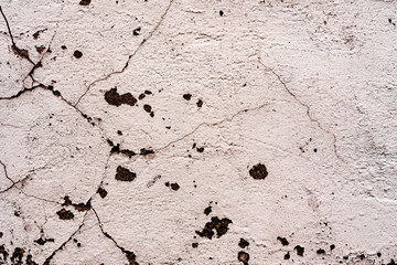 Texture of a concrete wall with cracks and scratches which can be used as a background