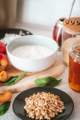 stunning breakfast - yogurt granola with fresh fruit
