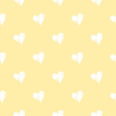 Seamless heart shaped pattern. Design element for websites, wallpapers, birthday card, scrapbooking, fabric print, pattern textile print, baby shower invitation. 