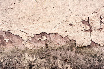 Texture of a concrete wall with cracks and scratches which can be used as a background