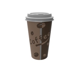 3d illustration of the coffee cup
