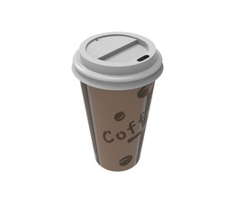 3d illustration of the coffee cup
