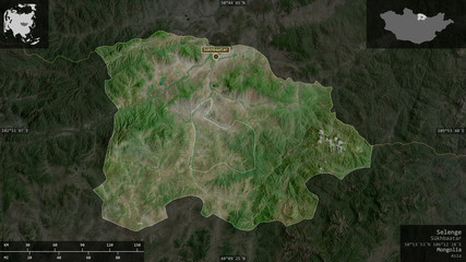 Selenge, Mongolia - composition. Satellite