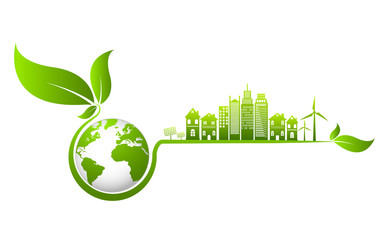 Ecology concept and Environmental ,Banner design elements for sustainable energy development, Vector illustration