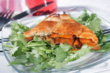 Tourte aux carottes et au cumin