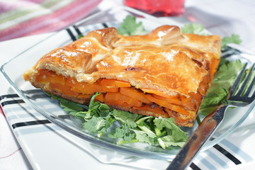 Tourte aux carottes et au cumin