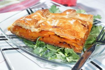 Tourte aux carottes et au cumin