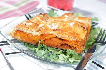 Tourte aux carottes et au cumin