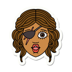 human rogue character sticker