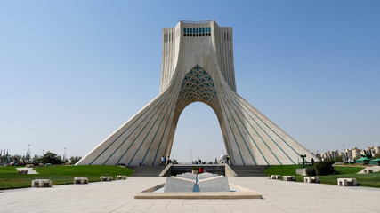 The Azadi Tower, formally Shahyad Tower, with an inverted Y-shaped structure was built in 1971 and...