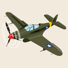 Vintage tone background with a vintage plane.