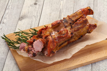 Smoked pork ribs