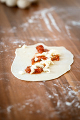 Pizzaröllchen, Pizzastangerl, Pizzastangen, Pizzabrot
