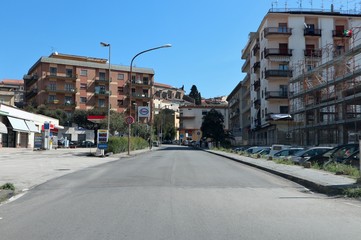 Benevento - Via delle Poste durante la quarantena