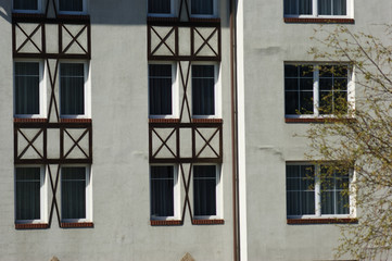 old windows with shutters