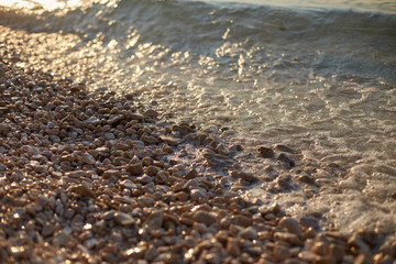 Chorwacja kamienista plaża