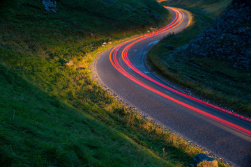 road in the night