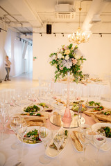 Wedding table setting