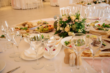 Wedding table setting