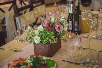 Wedding table setting