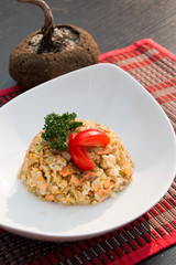 fried rice with shrimp