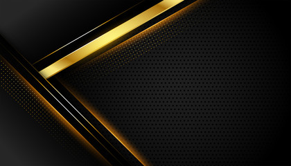 geometric dark background with golden lines shapes