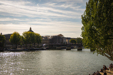 Pont des Arts bridge in Paris, France.