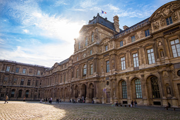 Fototapeta na wymiar Palais du Louvre in Paris, France
