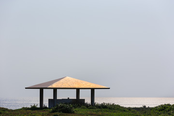 日本最南端の休憩所、沖縄県波照間島