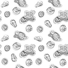 Obraz premium Abstract elements seamless pattern