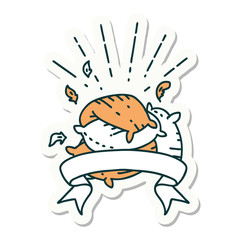 sticker of tattoo style pile of pillows