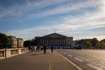 Fototapeta na wymiar Palais Bourbon in Paris, France.
