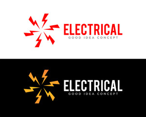 Obraz premium Electrical Logo Design Vector