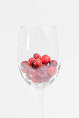 red berries on a white background