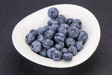Sweet fresh juicy blueberries heap
