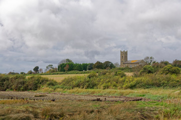 St Mary's church at Kieran's Quay in County Wexford under an overcast sky, a typical rural Irish...