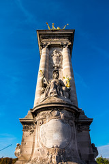 Pont Alexandre III in Paris, France.