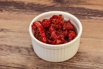 Dried tomato with olive oil