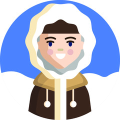 Multicultural National Avatar Male User Illustrations