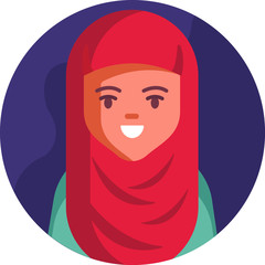 Multicultural National Avatar Female User Illustrations