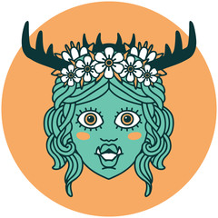 orc druid character face icon